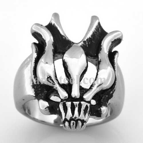 FSR06W55 Flame Tribal Dragon  Ring 